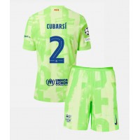 Camiseta Barcelona Pau Cubarsi #2 Tercera Equipación para niños 2024-25 manga corta (+ pantalones cortos)